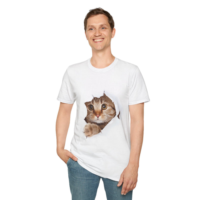 Funny Cat Graphic T Shirt Oversized Unisex Streetwear