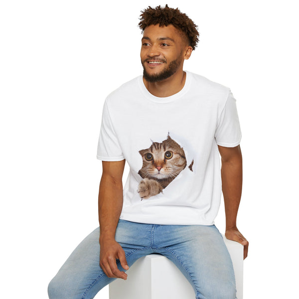 Funny Cat Graphic T Shirt Oversized Unisex Streetwear