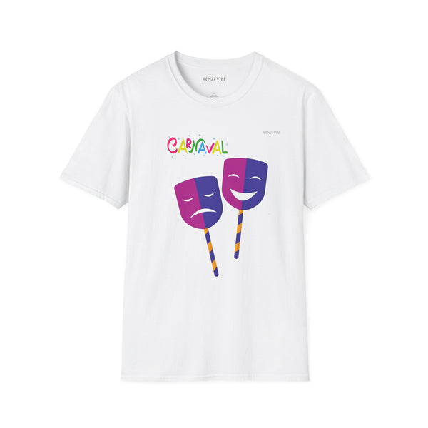 Carnival Drama Mask T Shirt Oversized Unisex Festival Style