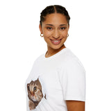 Funny Cat Graphic T Shirt Oversized Unisex Streetwear