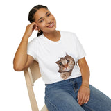 Funny Cat Graphic T Shirt Oversized Unisex Streetwear