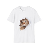Funny Cat Graphic T Shirt Oversized Unisex Streetwear
