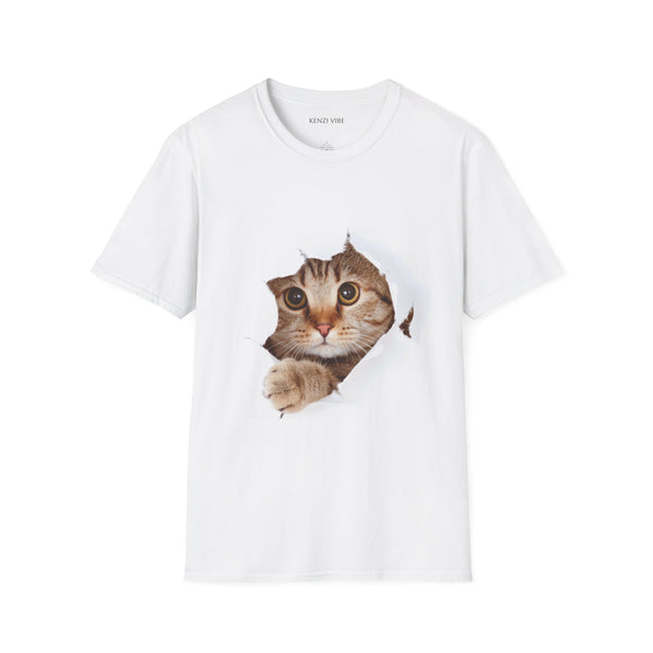Funny Cat Graphic T Shirt Oversized Unisex Streetwear